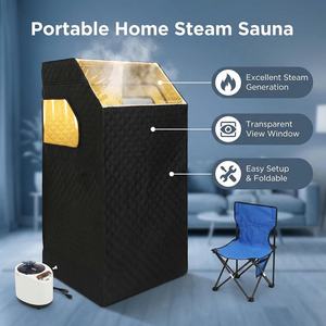 خيمة ساونا بخارية كهربائية محمولة حديثة وتقليدية لشخص واحد، صندوق ساونا داخلي يعمل بالكهرباء للشقق والفلل - Product Image 3