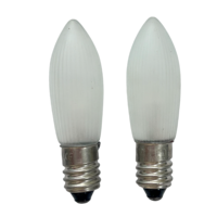 Ampoule de Noël E10 C6 10-55V 0.2W, ampoule de rechange pour arche de bougies suédoises, pont de bougies de l'Avent scandinave