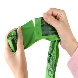 PLA PBAT Fully <b>Compostable</b> Disposable Poo <b>Bag</b> Customized Pet Biodegradable Corn Starch Dog Poop <b>Bag</b> Vest Handle Dog Poo <b>Bags</b> - Product Image 5