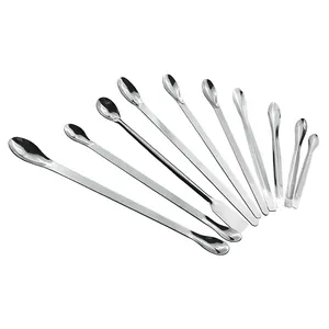 High quality stainless steel all spec lab one spoon a spatula multi function sampling spoon