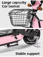 Motocicleta Eléctrica Plegable de Alta Velocidad para Adultos con Batería de Litio de 48V, Cuadro de Acero de 3 Velocidades, Asistencia de Pedaleo y Velocidad Máxima de 60 km/h