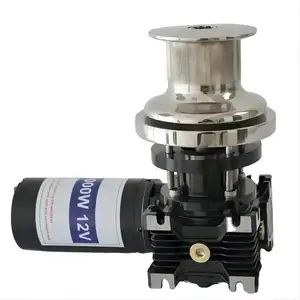 Yacht boat China 12V/24V 600W electric motor Capstan winch able to pull both chain and rope