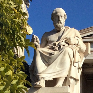 Gran tallada a mano antiguo griego famoso pensador mármol Socrates estatua celebridad escultura de fibra de vidrio - Product Image 6