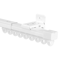 Riel de Cortina Curvo de Aluminio Sólido, Forma Personalizada, Accesorio para Riel de Cortina de Ventana en Forma de Baya