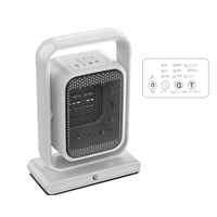 Calentadores de Cerámica PTC de 1200W con Sensor Humano Silencioso de Estilo Japonés, Encendido/Apagado Automático, Temporizador de 0-7 h, Filtro de Aire e Indicador LED