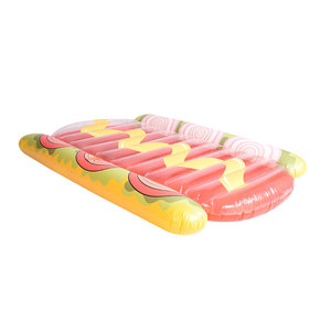 Iso9001 nhà máy tùy chỉnh PVC Inflatable Lilo Nệm Hot Dog nổi hồ bơi bè bơi nước biển thể thao dưới nước nhựa Vinyl - Product Image 6