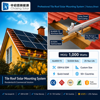 Eloxiertes Aluminium-Solarpanel-Dachmontagesystem für Ziegeldächer, Schrägdächer und Asphaltschindeldächer mit Abdichtungskit
