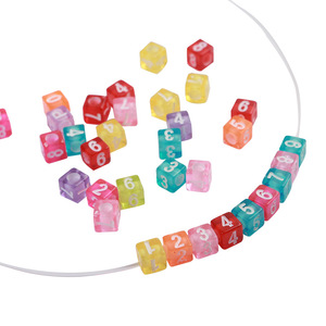 Diy Kids Beaded Acrylic Letters Irregular English Smiley Face Accessories Set <b>Mixed</b> Color 24 Compartment Storage <b>Box</b> - Product Image 3