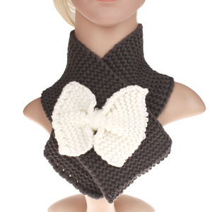 Bufanda de lana tejida para niños, lazo cálido de 1 a 6 años, de fábrica, venta al por mayor, 4 colores, para mantener el calor, lazo grande, novedad de <span class=keywords><strong>2022</strong></span> - Product Image 6
