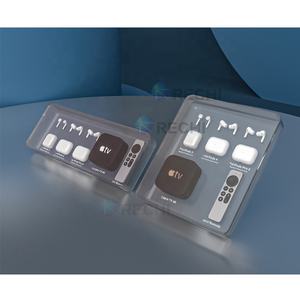 RECHI <span class=keywords><strong>Vitrine</strong></span> de vente au détail pour écouteurs audio en acrylique transparent personnalisé pour écouteurs sans fil véritable Boîte de présentation de stockage en acrylique noir - Product Image 5