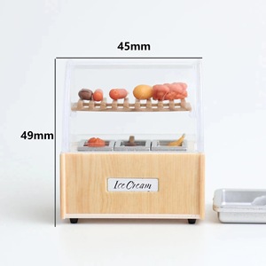 Factory Hot <strong>Sales</strong> Miniature Display Cabinets <strong>Dollhouse</strong> <strong>for</strong> Mini Cake Bread Miniature - Product Image 5
