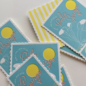 Tarjeta de Felicitación de Papel de Algodón de Lujo Personalizada, Invitación de Boda Personalizada con Letras Impresas en Relieve, Tarjetas de Agradecimiento con Sobres - Product Image 1