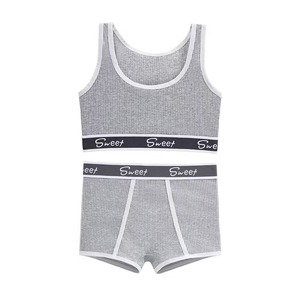 Ensemble <span class=keywords><strong>de</strong></span> lingerie <span class=keywords><strong>de</strong></span> <span class=keywords><strong>sport</strong></span> en coton respirant pour <span class=keywords><strong>femme</strong></span>, soutien-gorge et culotte <span class=keywords><strong>de</strong></span> yoga confortables, sans coutures, avec logo, pour le quotidien et la mode - Product Image 6