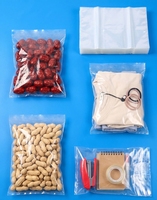 Sac plat transparent en PE avec logo personnalisé, à ouverture supérieure, thermoscellable, en LDPE recyclable, résistant à l'humidité et à la déchirure, multi-tailles, impression sérigraphique