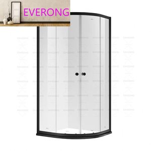 Panneaux de <span class=keywords><strong>douche</strong></span> en verre trempé 6mm 8mm au design moderne, <span class=keywords><strong>porte</strong></span> coulissante à cadre en acier inoxydable <span class=keywords><strong>avec</strong></span> style ouvert en laiton pour hôtels - Product Image 1