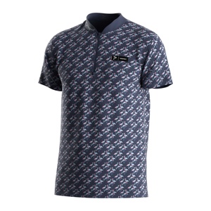 Premium Stand Collar Polo Short Sleeve Zip Neck Design Engineered for Versatile Style and Outdoor Activities