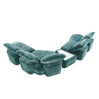 Gran oferta, conjunto de sofá de tela Roma, muebles de sala de estar, sofá moderno sin hueso, sofá verde futón, sofá suave de terciopelo