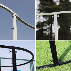 Support de toile de fond incurvé en métal moderne et réglable - Cadre pour <span class=keywords><strong>rideau</strong></span> de perles et de sequins suspendus pour la décoration de mariage et d'événements - Product Image 5