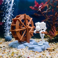 Décoration d'aquarium dynamique en forme de squelette, ornement amusant pour aquarium