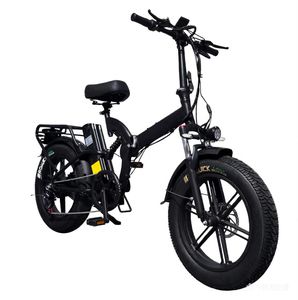 Vélo de montagne électrique pliable JIMANO 7 vitesses, cadre en aluminium, pneus larges, moteur à moyeu arrière, batterie au lithium pour les sentiers urbains et montagneux enneigés - Product Image 3