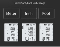 Mini télémètre numérique laser portable de 100m télémètre laser multifonction télémètre à courte portée avec rétro-éclairage LCD