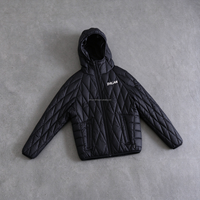 Veste matelassée d'hiver sur mesure, coupe et couture personnalisées, veste bomber en nylon avec fermeture éclair, veste matelassée légère imperméable, veste en duvet matelassée