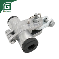 GETEKnet OEM ODM FTTH Fiber Optic Fixing Silver Metal Electrical Cable Fitting Tension Suspension Clamp 30KN ADSS Cable Indoor