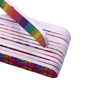 Hoa bướm in ấn đầy màu sắc làm móng tay móng chân công cụ 1PC chuyên nghiệp hai mặt 100/180 Grit móng tay tập tin - Product Image 5