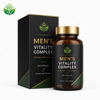Complément alimentaire pour la vitalité masculine, marque privée OEM, 60 capsules, pour l'énergie et le bien-être quotidiens.