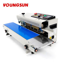 YOUNGSUN Machine automatique à sceller à bande horizontale à chaleur continue Machine à sceller les sacs pour sacs en aluminium
