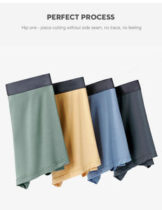 Ropa interior de hombre de cintura media de fabricante, calzoncillos bóxer de algodón de color sólido para hombre - Product Image 3