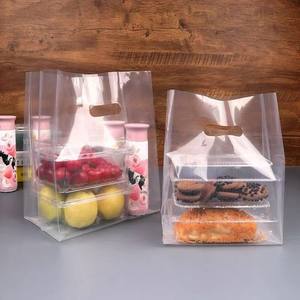 Bolsa Impermeable para Comida para Llevar de Restaurante, con Logotipo Comercial Personalizado Impreso, Bolsa de Plástico con Asa Troquelada, Bolsa de Embalaje Transparente - Product Image 5