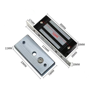 60KG בקרת גישה מערכת מנעול מגנטי בשימוש על לוגיסטי ארון צוהר אינטליגנטי מכשירים - Product Image 4