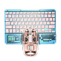 Set de Ratón Mecánico Inalámbrico con Retroiluminación RGB de 7 Colores, Ultra Delgado, Conexión USB para Tablet, Juegos y Android, en Stock