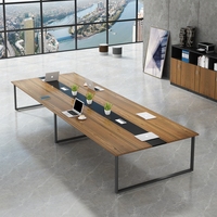 Longue table de réunion mobilier de bureau table bureau de travail pour salle de réunion bureau table et chaises de conférence modernes