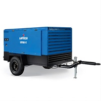 Compresseurs d'air industriels à vis diesel LUY100-10 Cummins, portables sur remorque, pour forage rotatif et exploitation minière, 133 ch, 10 bars, 353 CFM