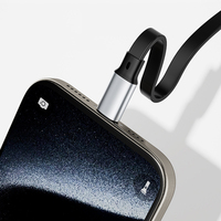 Pour iPhone 14 13 12 11 27W Type-C PD Câble rétractable 60W Type-C à Type-C Câble de charge rapide pour iPhone 15 16