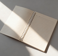Carnet de notes de bureau pour adultes au design unique, personnalisé, couverture rigide, style peinture à l'huile rétro, reliure spirale, impression sur carton.