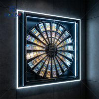 Vitrine d'exposition de cartes à collectionner TCG personnalisée avec LED, verrouillable, en aluminium et verre trempé, pour magasin de jeux et d'articles de loisirs