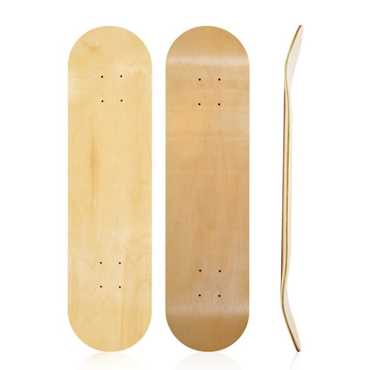 Grosir Kosong 31*8 Inci Cekung Dalam 7 Lapisan Maple Jumlah Besar Kustom Skateboard Skate Deck