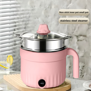 Wholesale Thickened Electric <b>Pot</b> 1.8L Small Capacity Home Electric Skillet <b>Non</b>-<b>Stick</b> <b>Pot</b> with Tempered Glass Cover for Hotel Use - Product Image 5