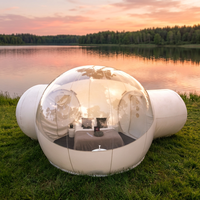 Tente dôme transparente de haute qualité tente à bulles gonflable transparente PVCLarge maison gonflable pour Camping hôtel