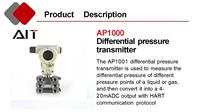 Transmetteur de pression différentielle OEM 4-20mA Hart AIT Transmetteur de pression haute performance