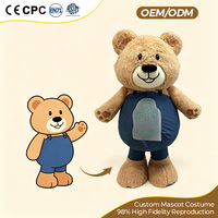 Costume de mascotte d'éléphant violet personnalisé à manches courtes pour adulte, idéal pour les spectacles et événements festifs
