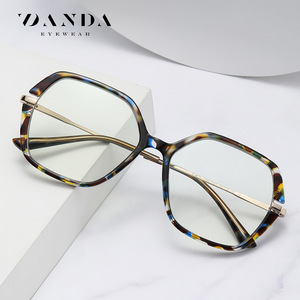 Danda Eyewear Lunettes octogonales à monture complète anti-lumière bleue unisexe, monture légère en TR90 tj873 - Product Image 2