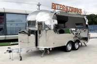 Remolque Bar de Ceviche con Exhibidor Refrigerado y Estación de Limones para Eventos en la Playa y Festivales de Comida Latina, Servicio de Mariscos Frescos