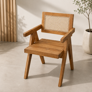 Chaise de salle à manger en bois, style Mid-Century, avec dossier ergonomique, fauteuil à assise en corde, pour la maison, le bureau, le restaurant, le café, mobilier personnalisable avec revêtement. - Product Image 2