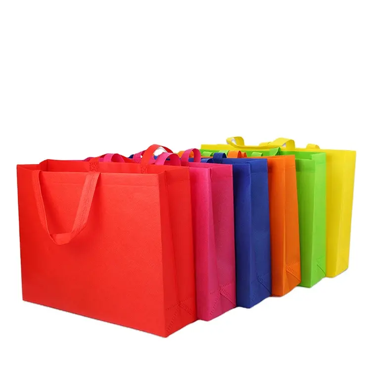 مخصص PP غير المنسوجة حقيبة من البولي بروبلين غير المنسوجة حقيبة تسوق قابلة لإعادة الاستخدام مع شعار