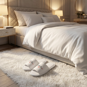 Pantuflas <span class=keywords><strong>de</strong></span> Lino Personalizadas con Logotipo para <span class=keywords><strong>Hotel</strong></span>, Pantuflas Desechables <span class=keywords><strong>de</strong></span> Punta Abierta, Pantuflas Suaves y Cómodas para Habitación <span class=keywords><strong>de</strong></span> Huéspedes, Uso en <span class=keywords><strong>Spa</strong></span> y Resort - Product Image 5