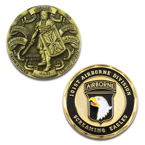 Custom Souvenir Gold Plated Commemorative <strong>Knight</strong> <strong>Templar</strong> Pull the Whole Armor of God Ephesians Challenge Coin - Product Image 1